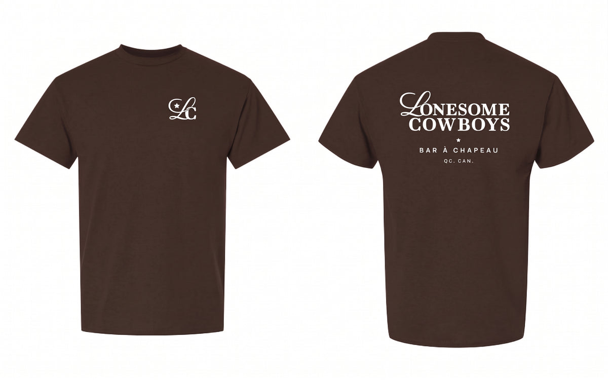 T-Shirt à manche courte Brun Foncé
