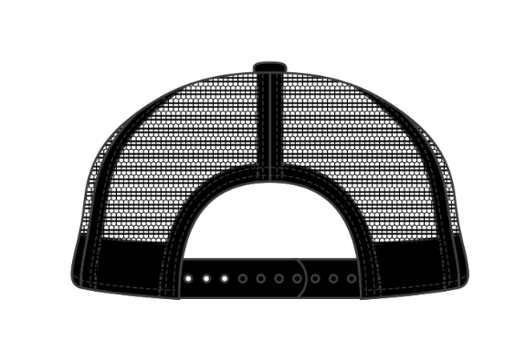 Casquette noire broderie blanche