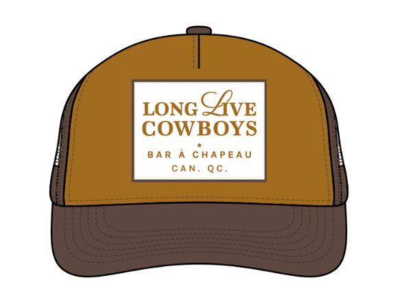 Brown patch cap