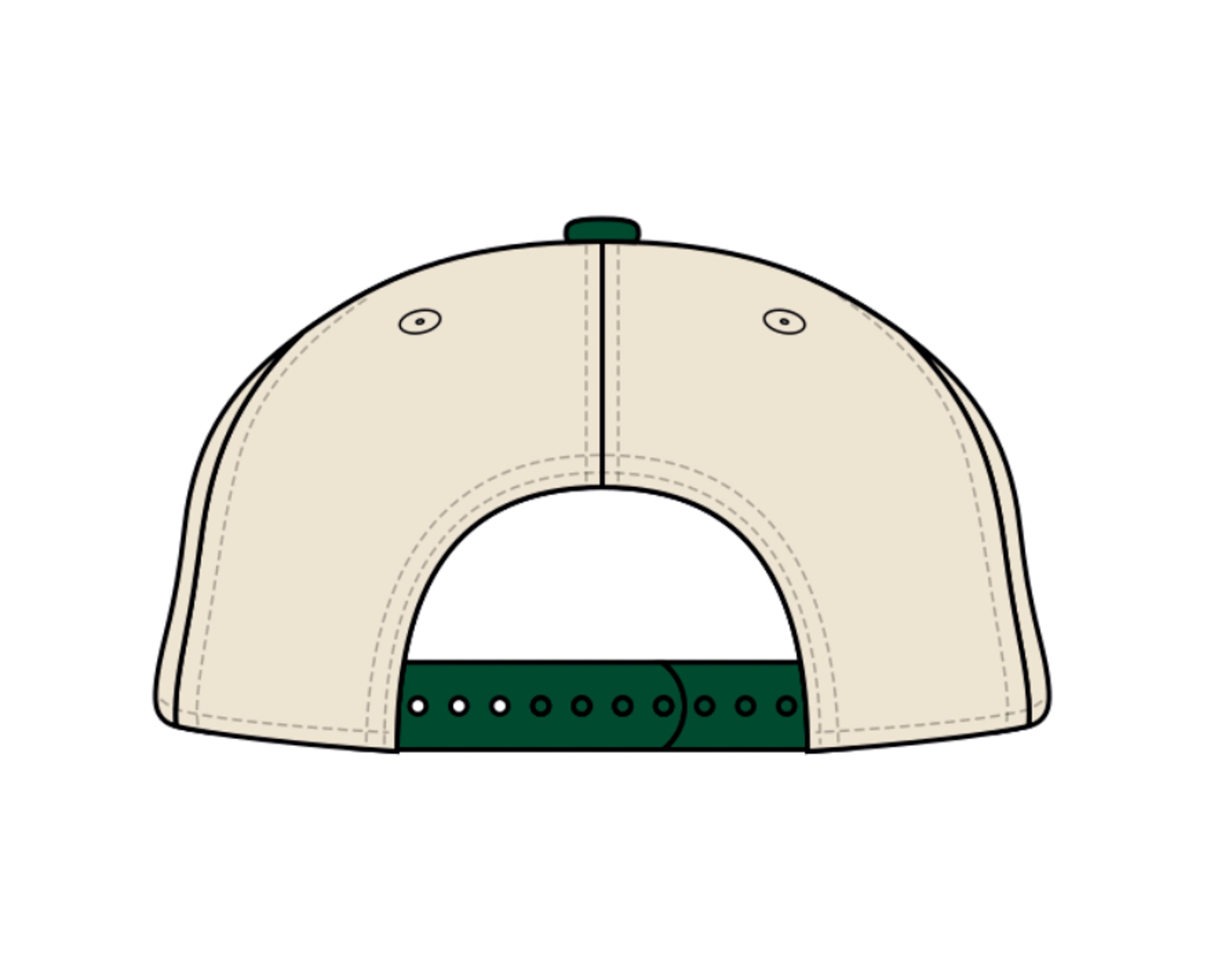 Casquette crème palette Verte
