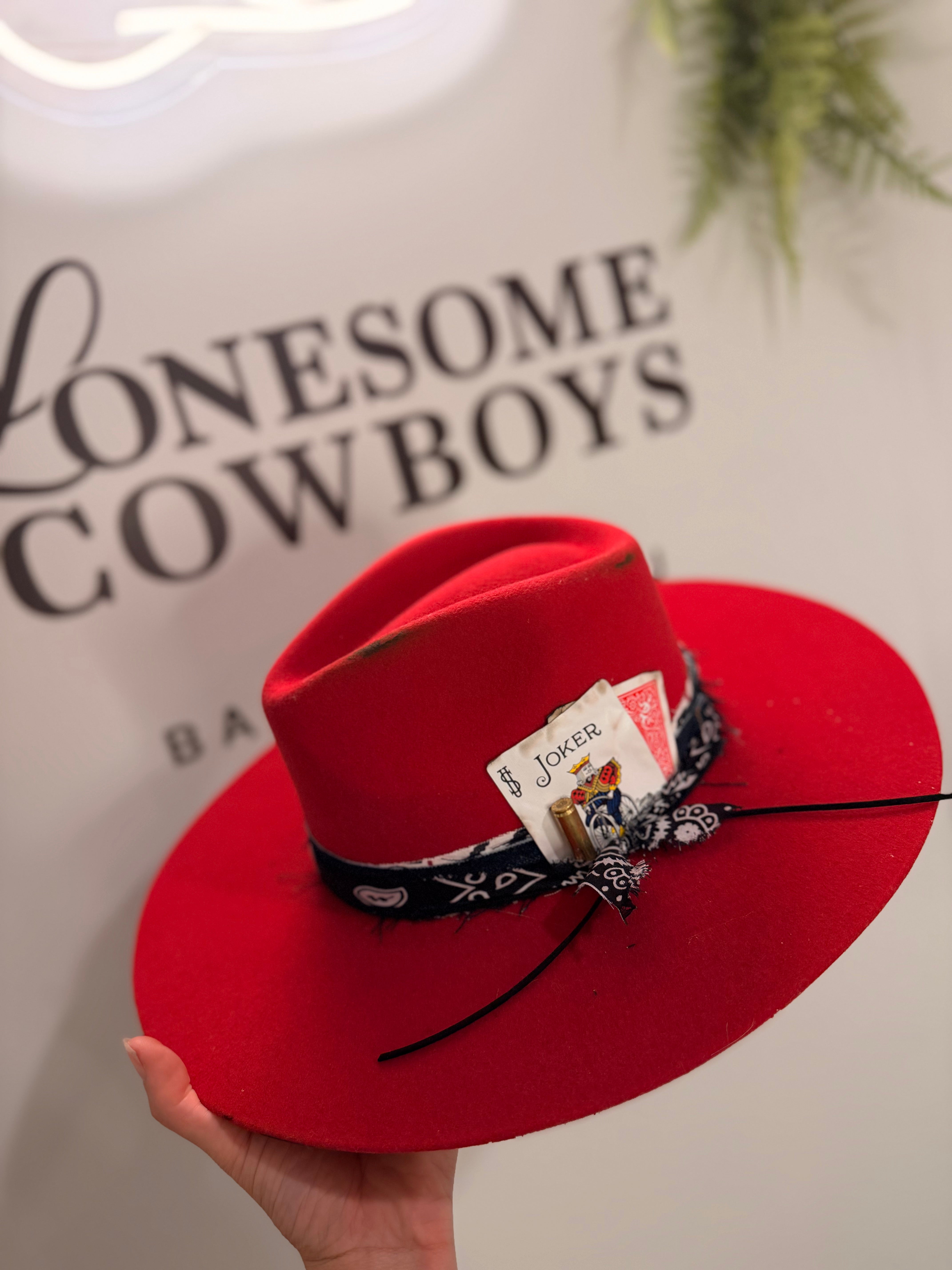 Chapeau Fedora Small Laine (rouge) tel quel