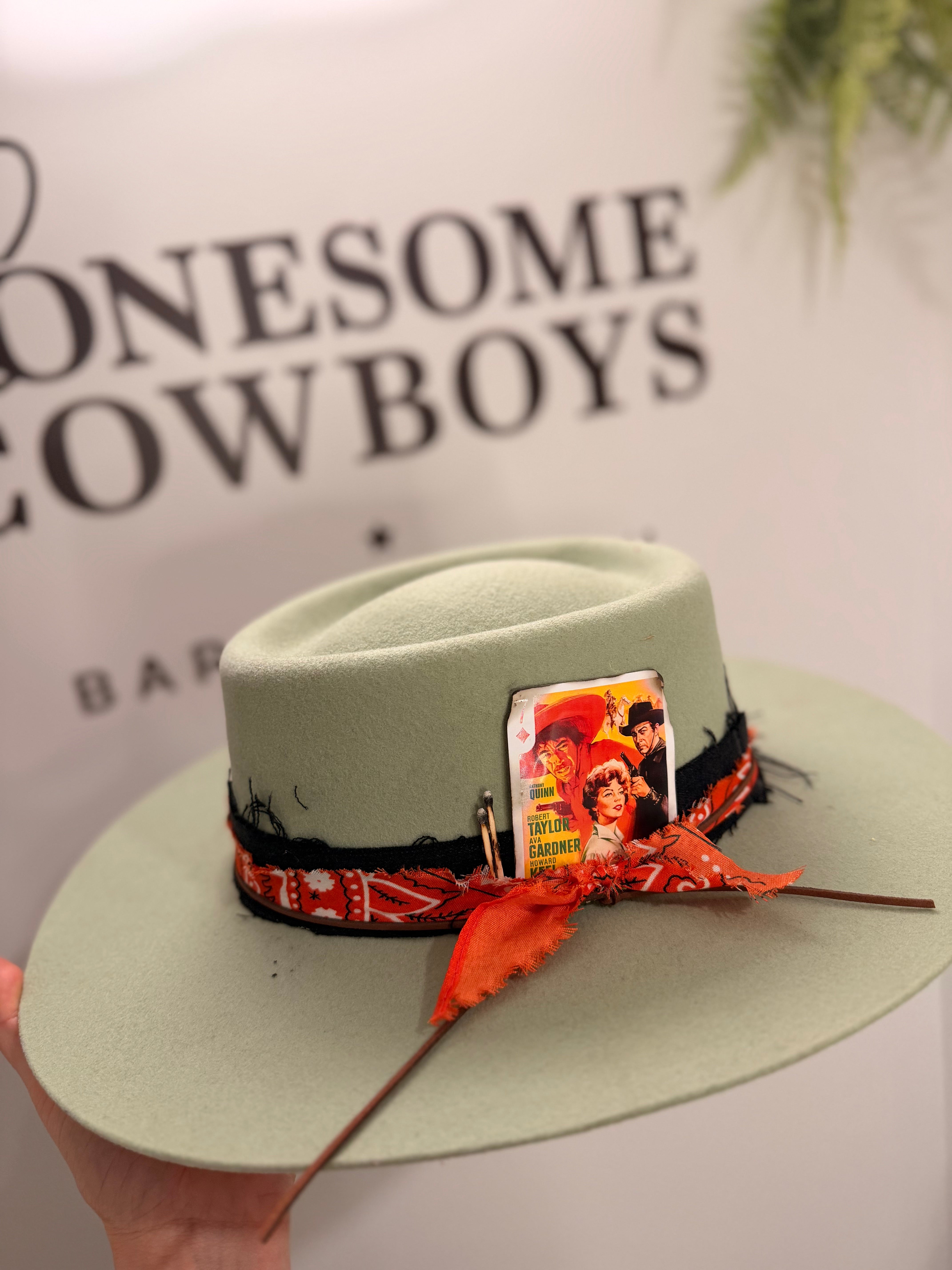 Chapeau Fedora Ovale Large (Menthe) tel quel