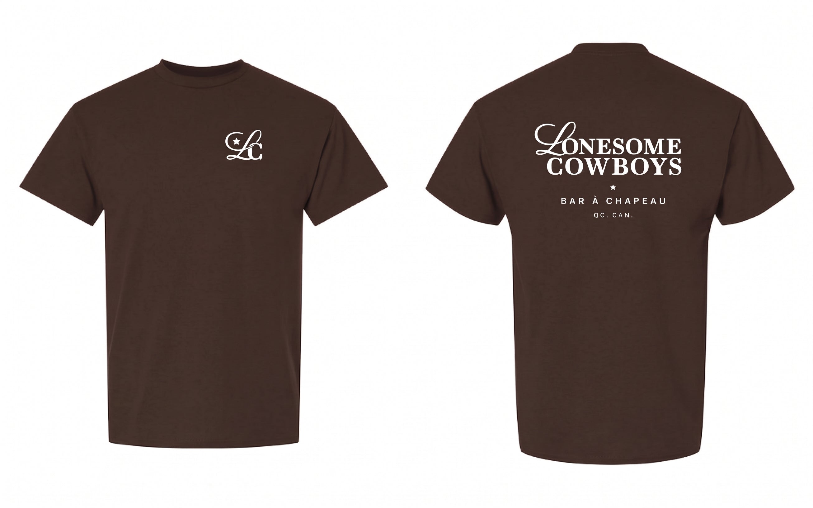 T-Shirt à manche courte Brun Foncé