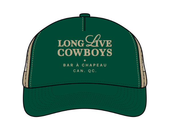 Casquette Verte Broderie Sable