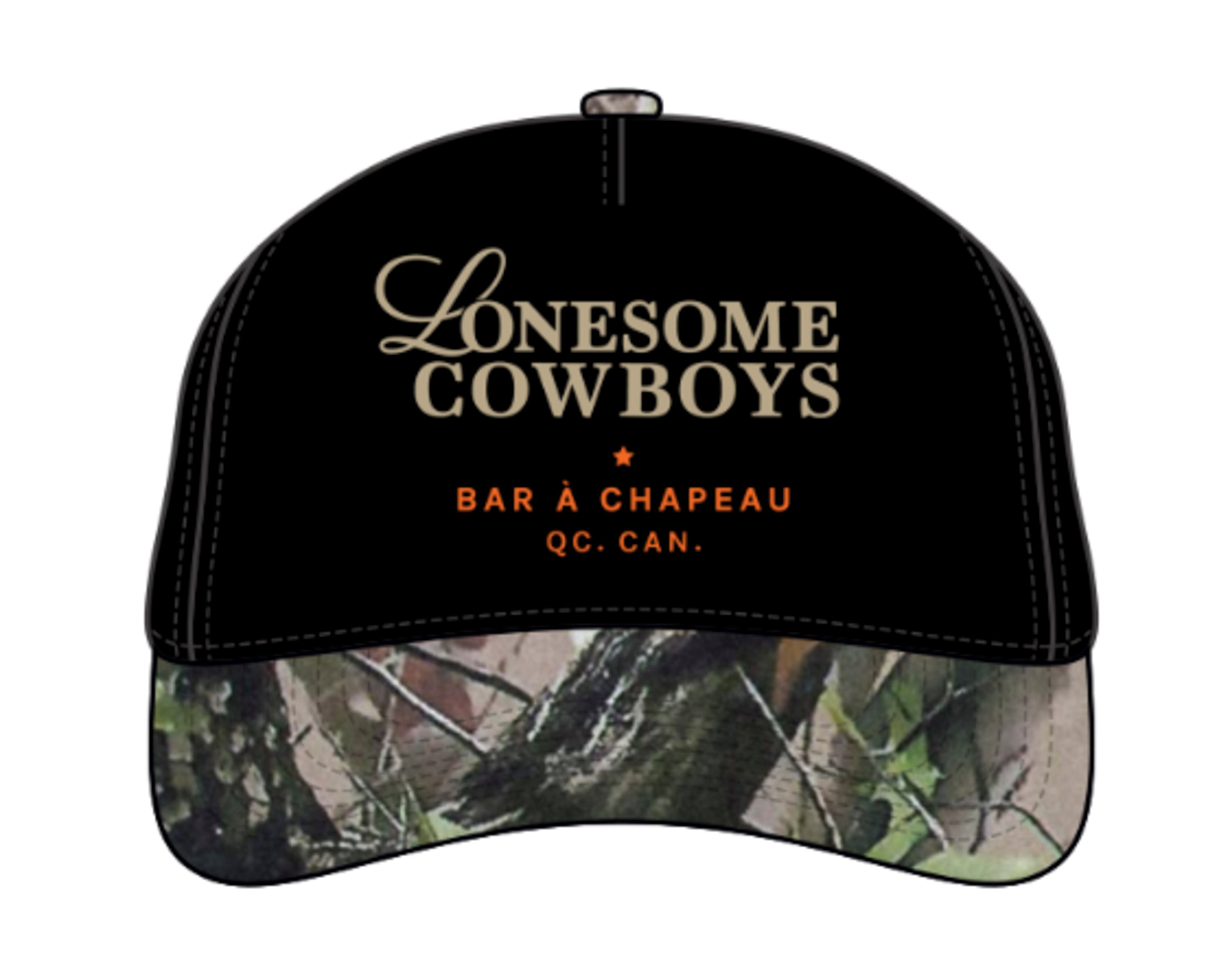 Casquette Noir et Camo