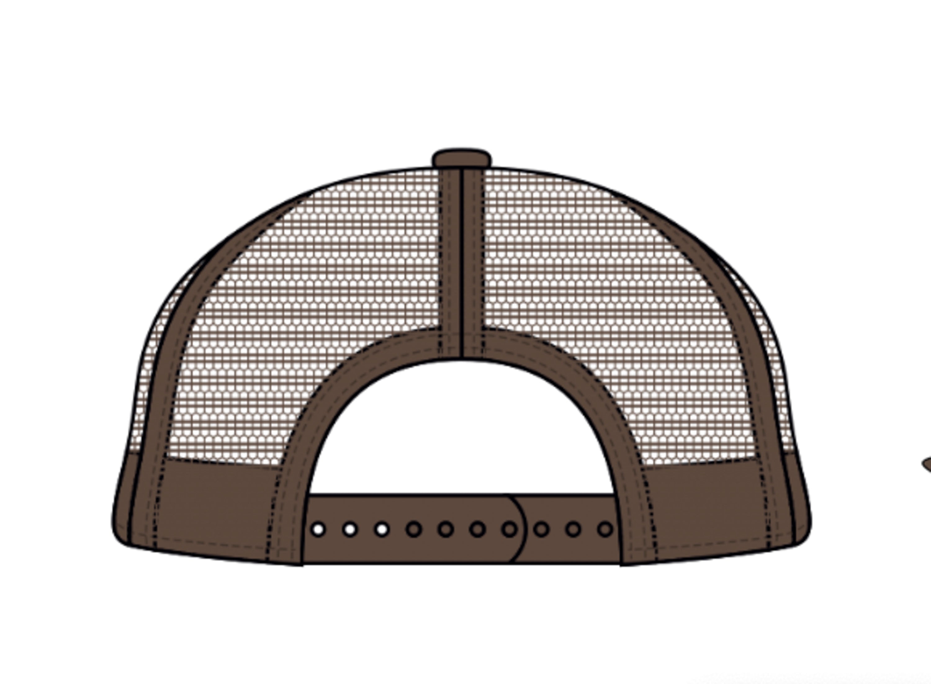 Casquette Crème et Brune avec Corde