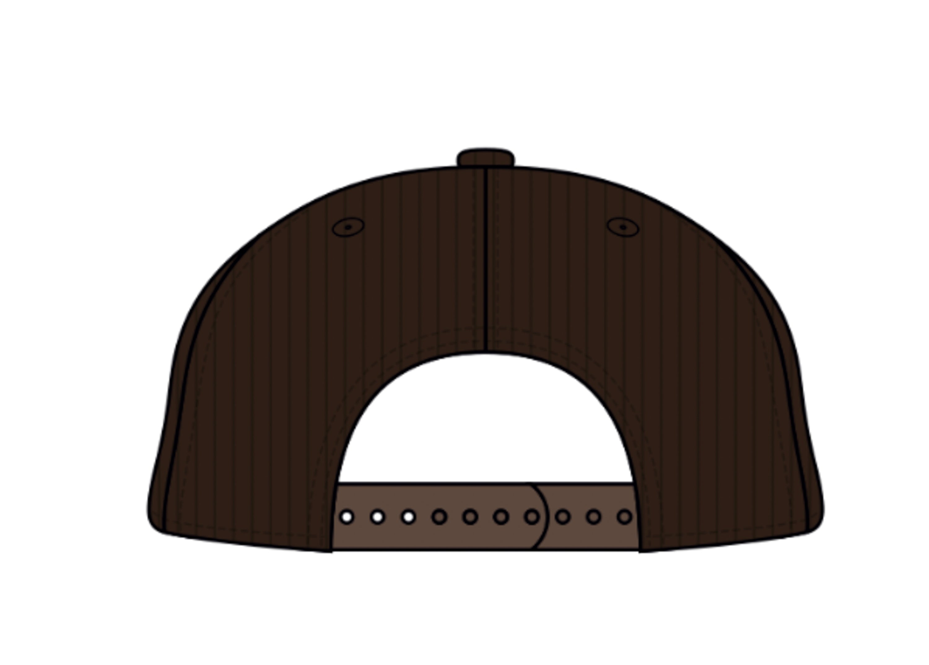 Casquette corduroy brune