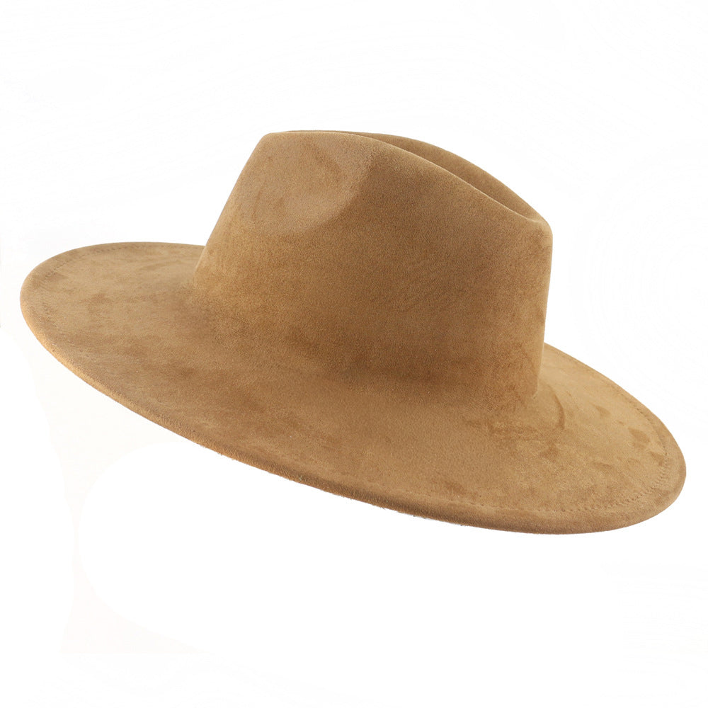 Chapeau Fedora ajustable cognac