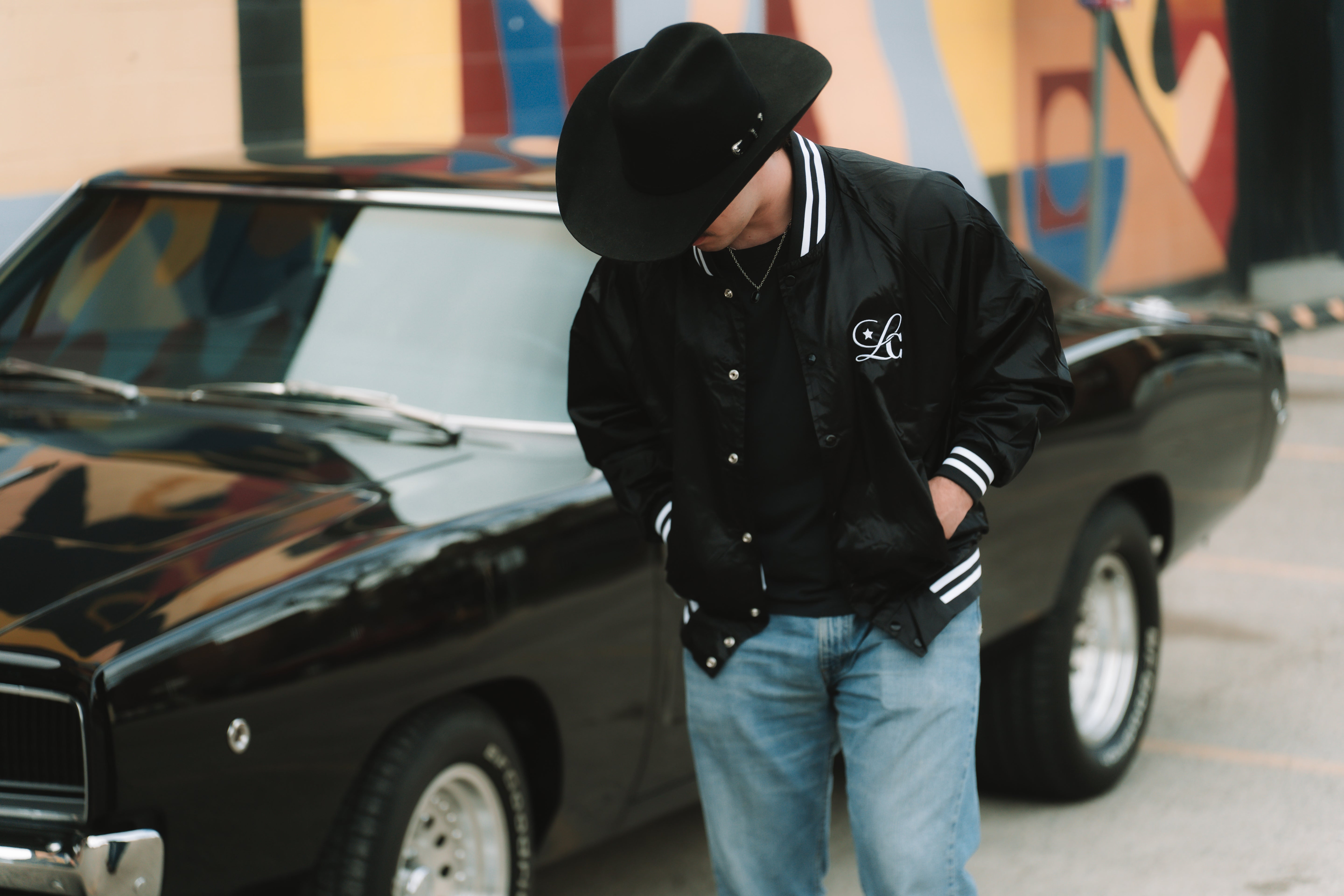 Chapeaux Cowboys Noir Laine 20x