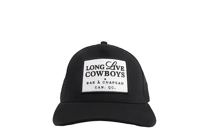 Casquette à patch noire