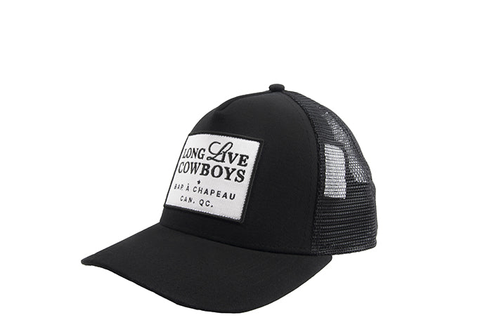 Casquette à patch noire