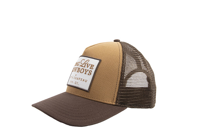 Brown patch cap