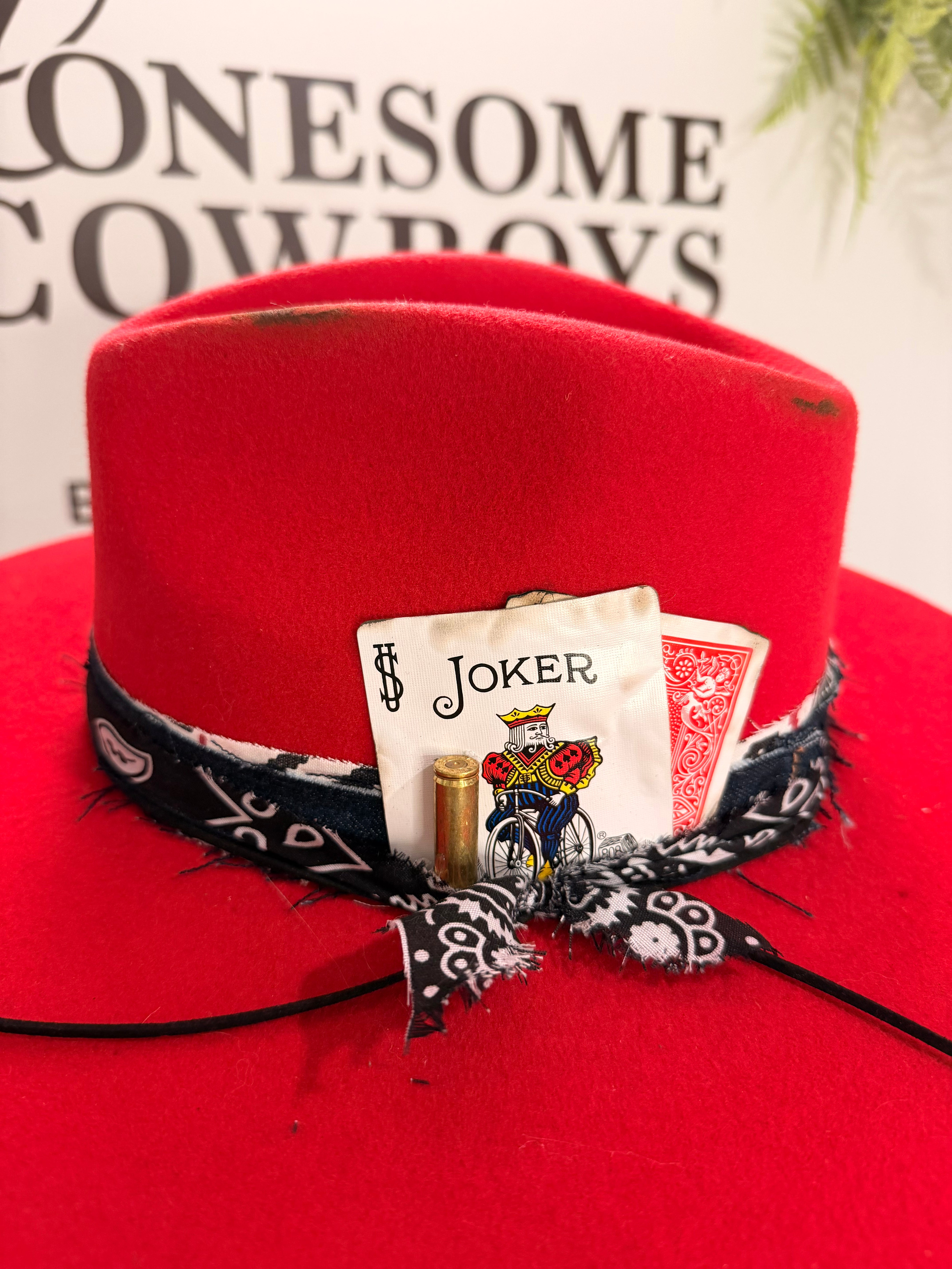 Chapeau Fedora Small Laine (rouge) tel quel