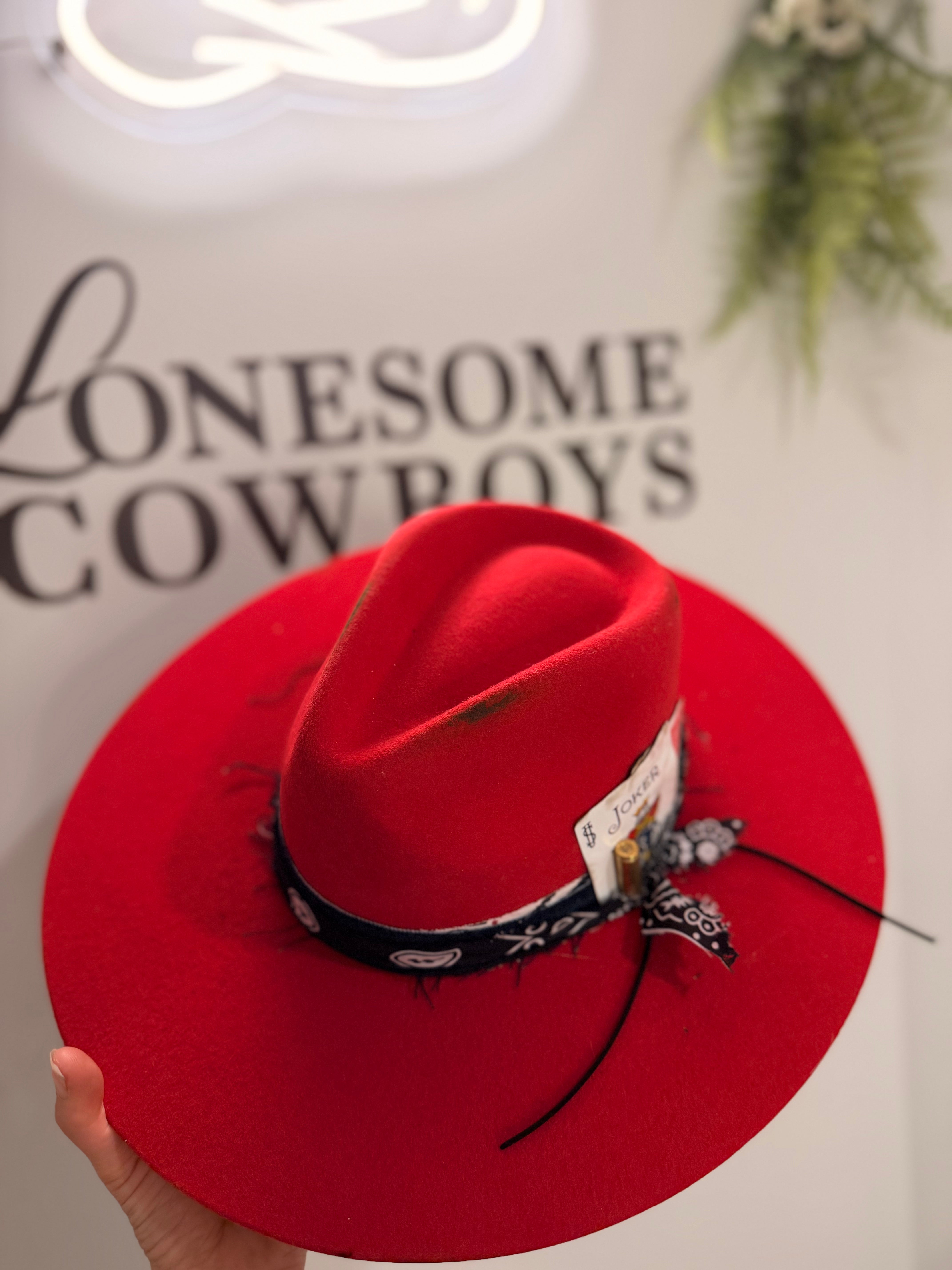 Chapeau Fedora Small Laine (rouge) tel quel