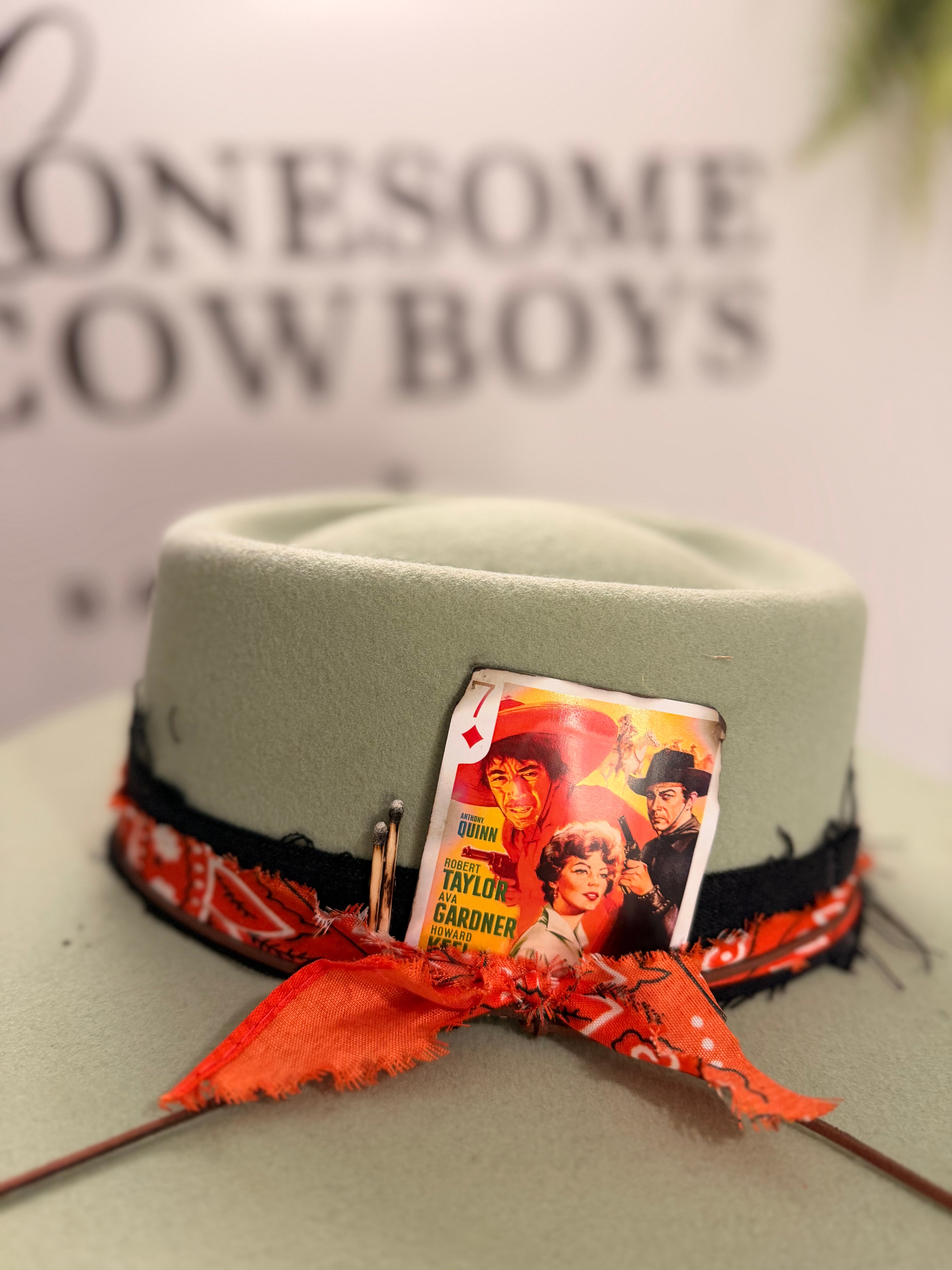 Chapeau Fedora Ovale Large (Menthe) tel quel