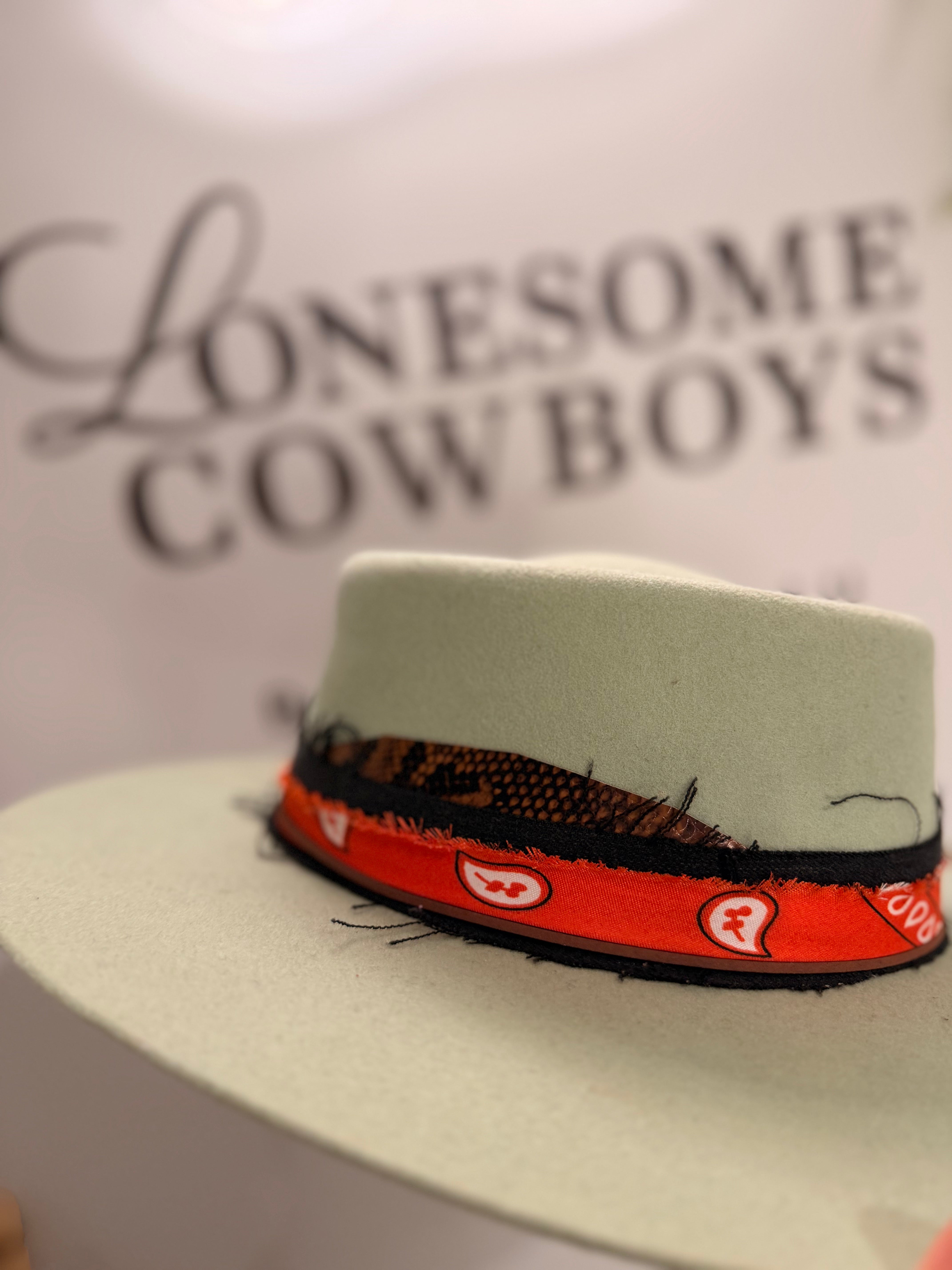 Chapeau Fedora Ovale Large (Menthe) tel quel