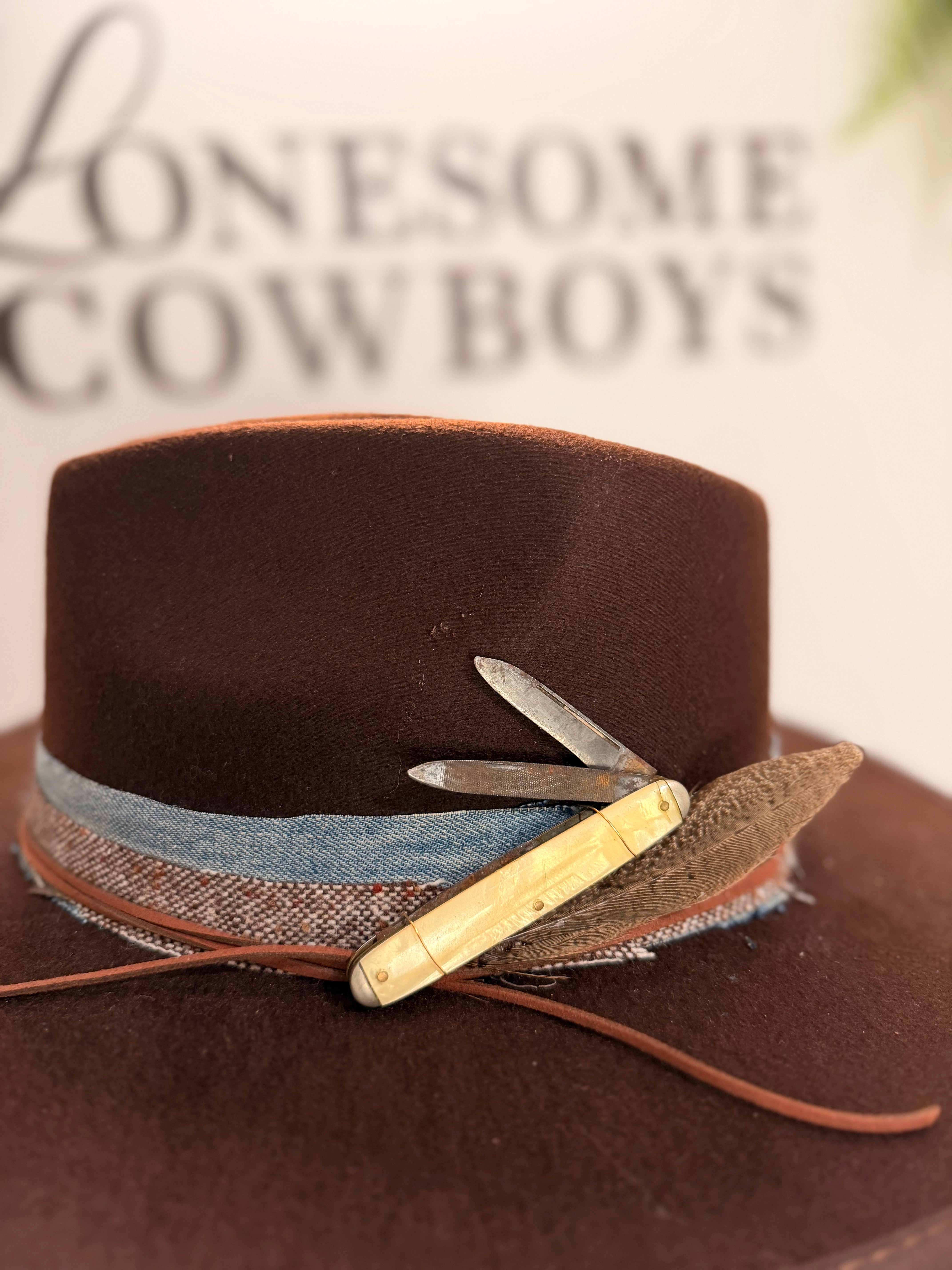 Chapeau Fedora Large (brun) tel quel