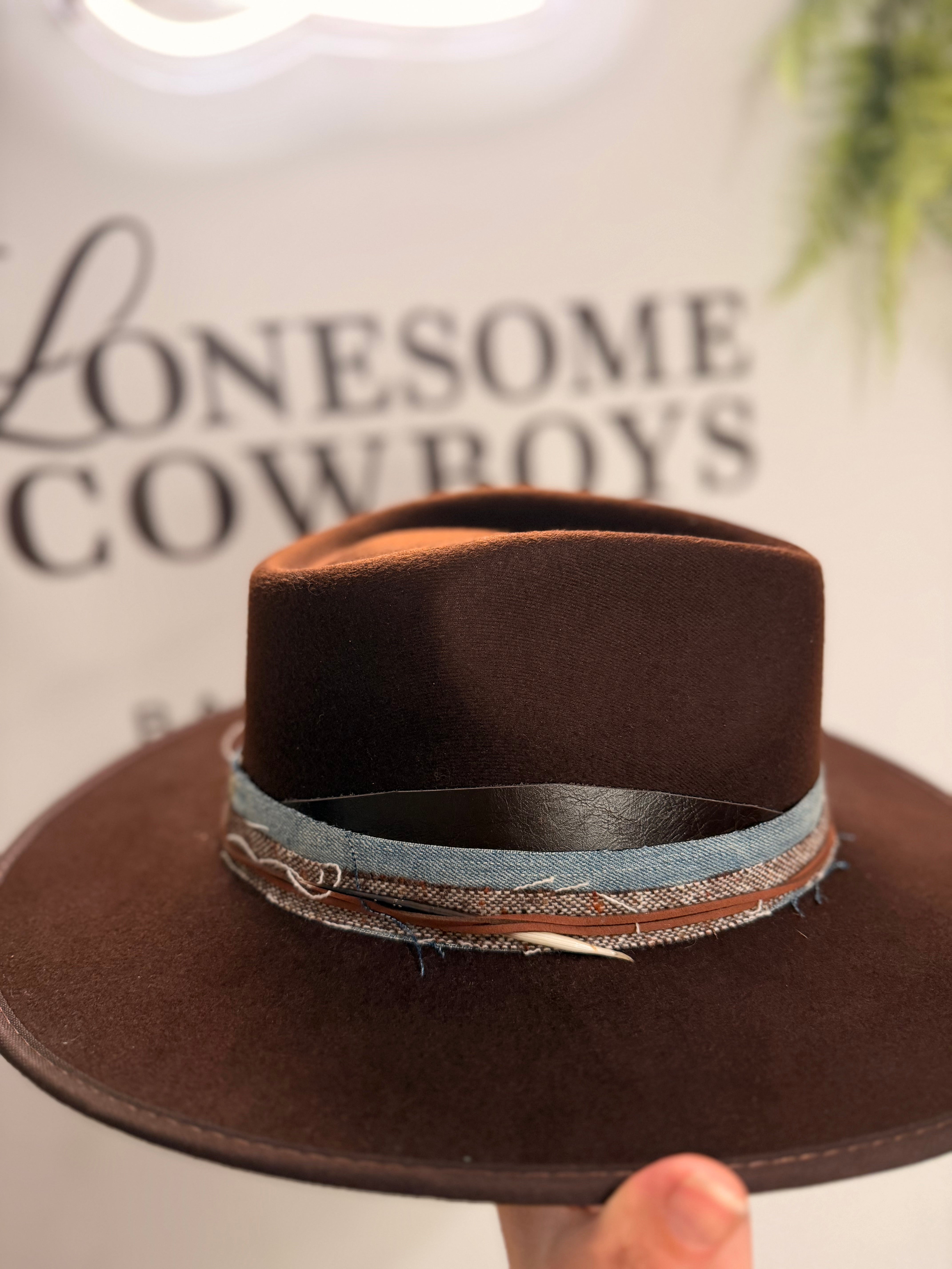 Chapeau Fedora Large (brun) tel quel