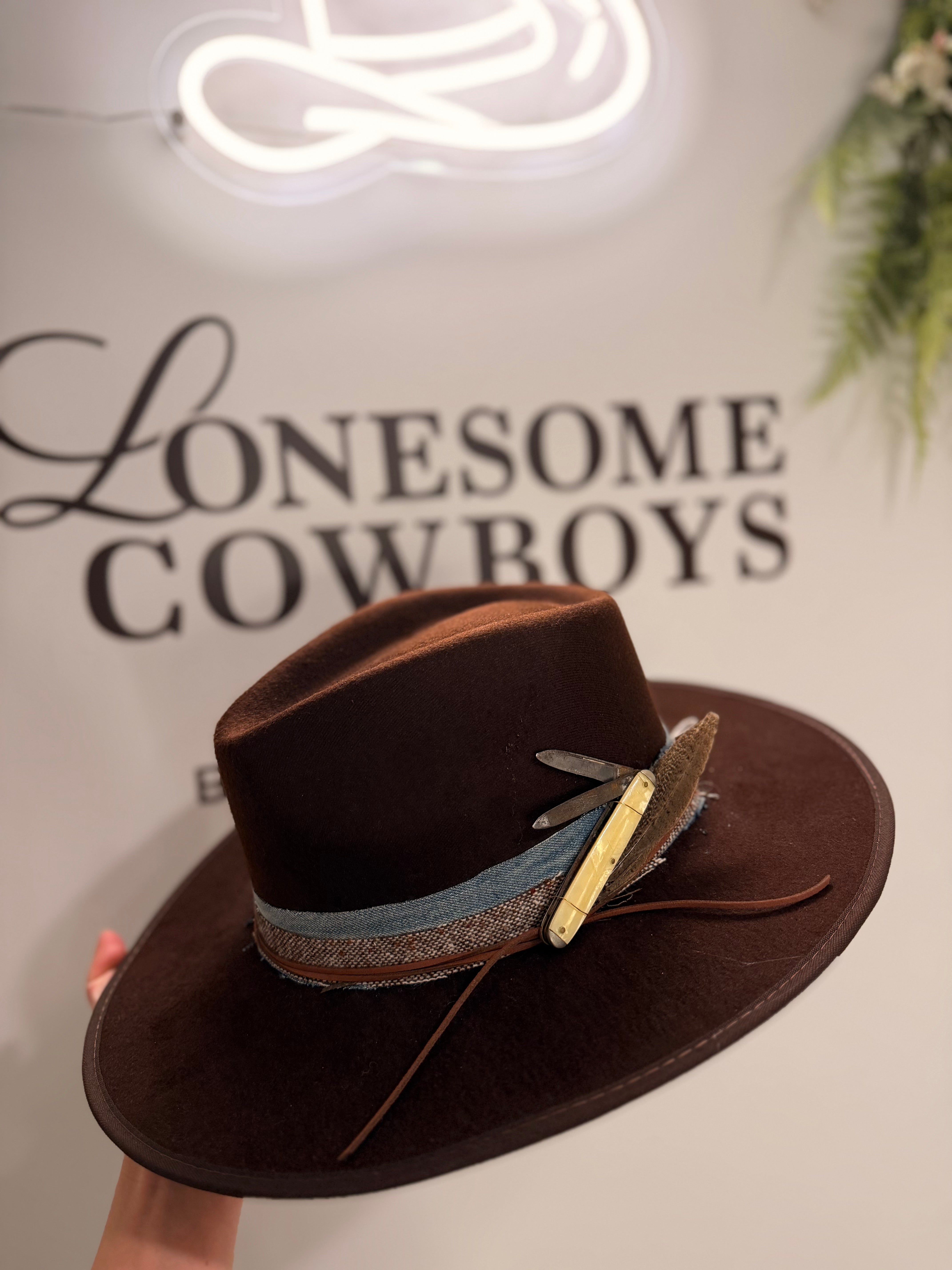 Chapeau Fedora Large (brun) tel quel