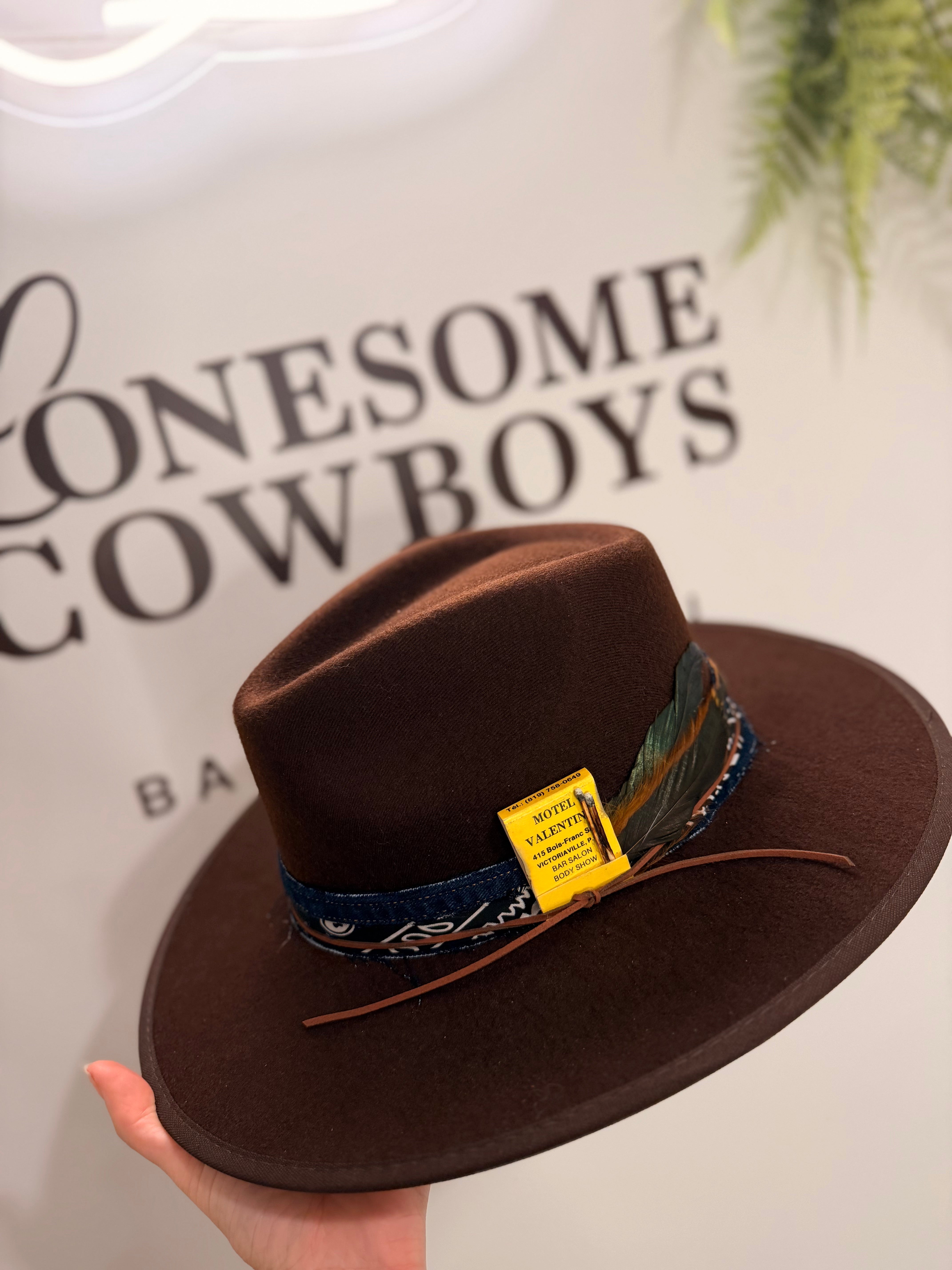 Chapeau Fedora XLarge (brun)  tel quel