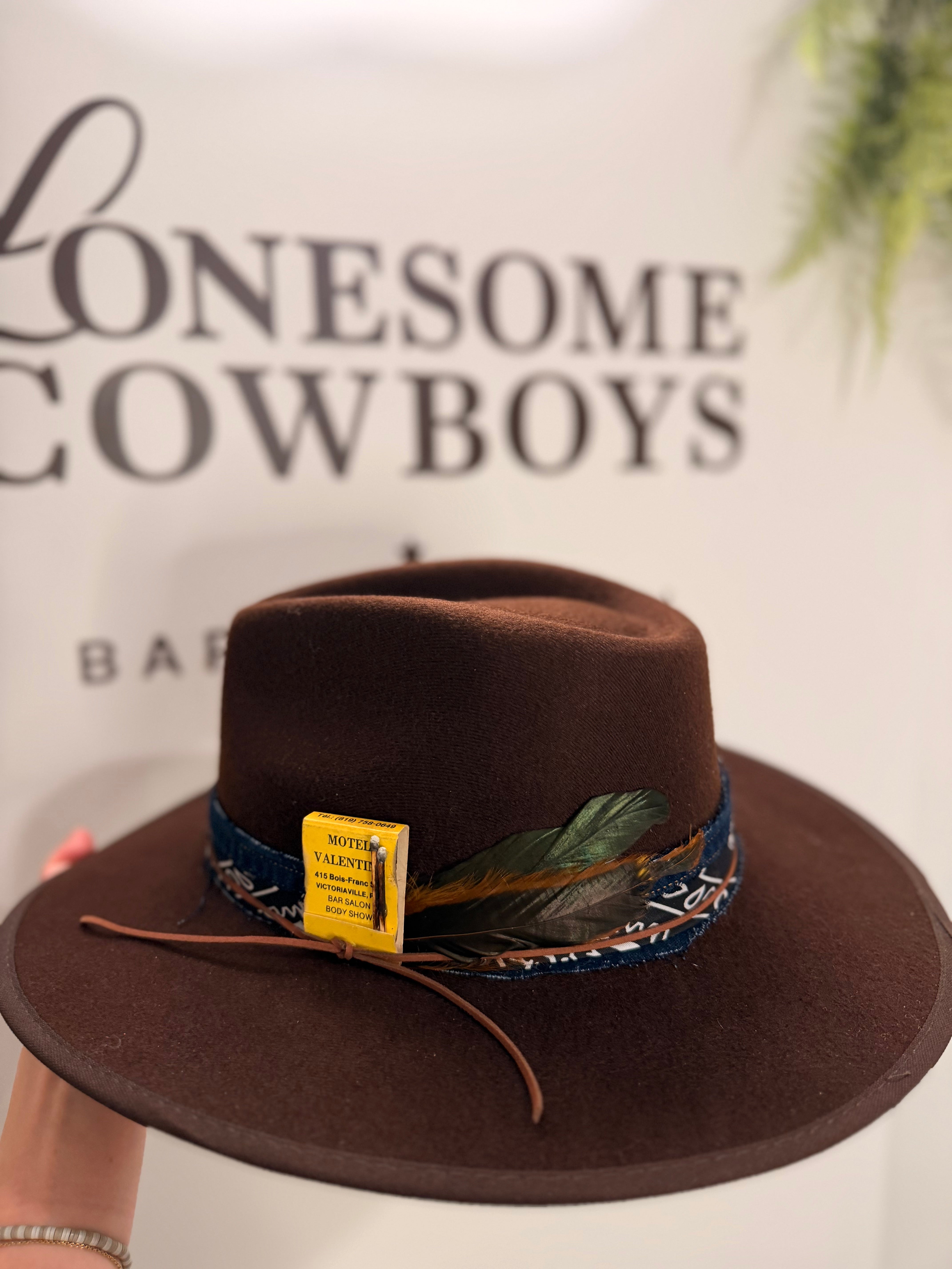 Chapeau Fedora XLarge (brun)  tel quel