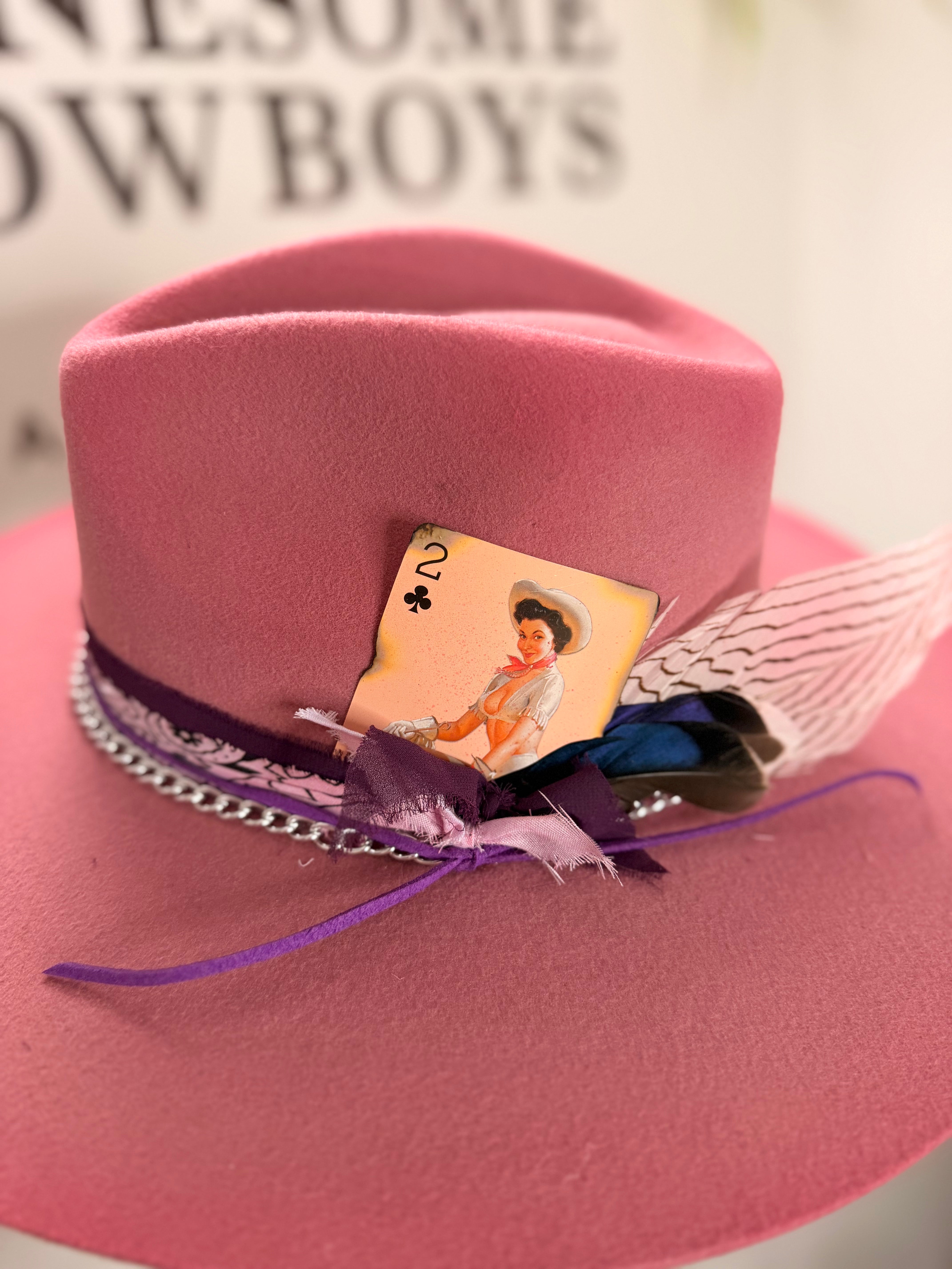 Chapeau Fedora Mauve Small