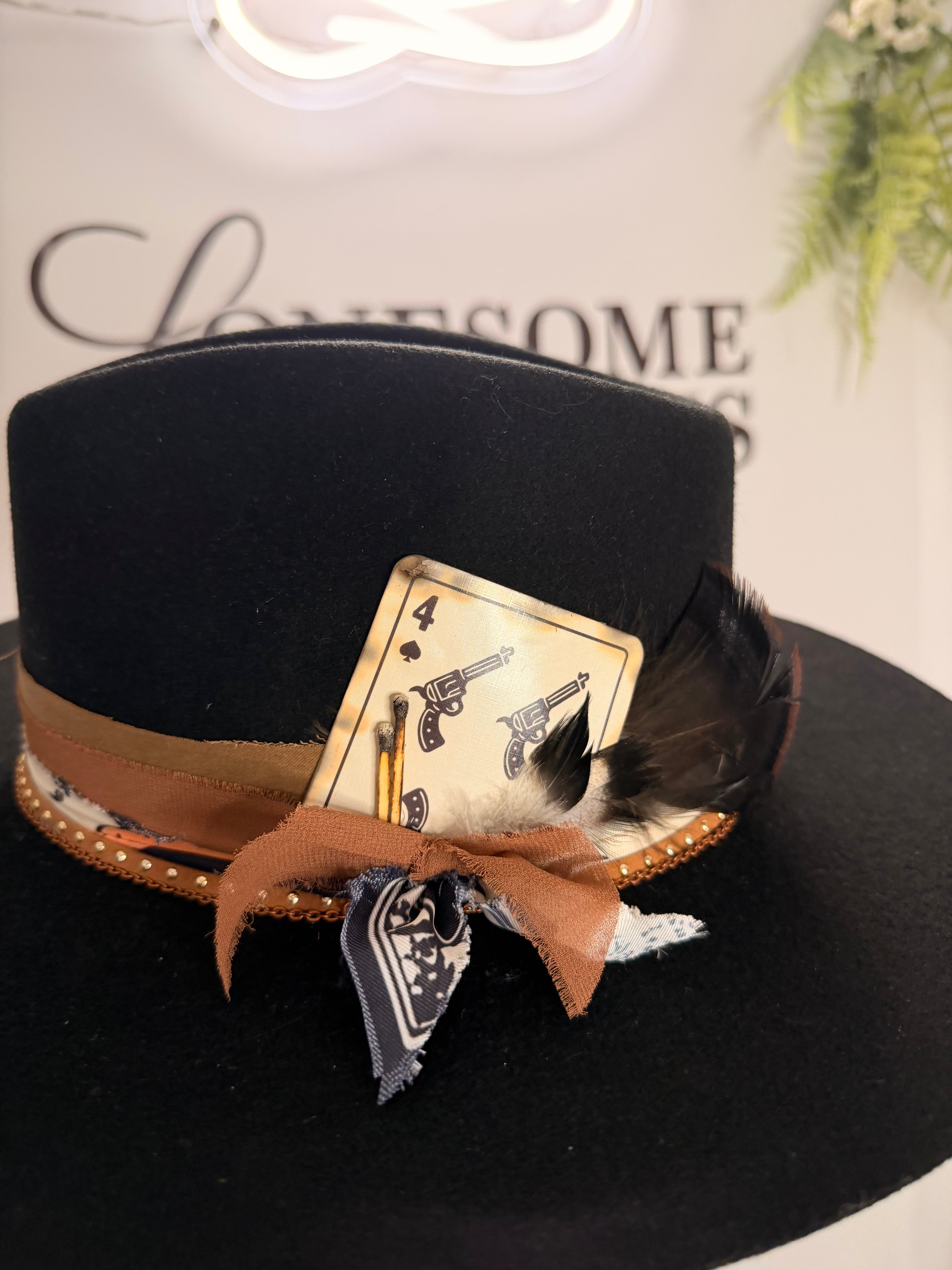 Chapeau Fedora Noir Small (7)