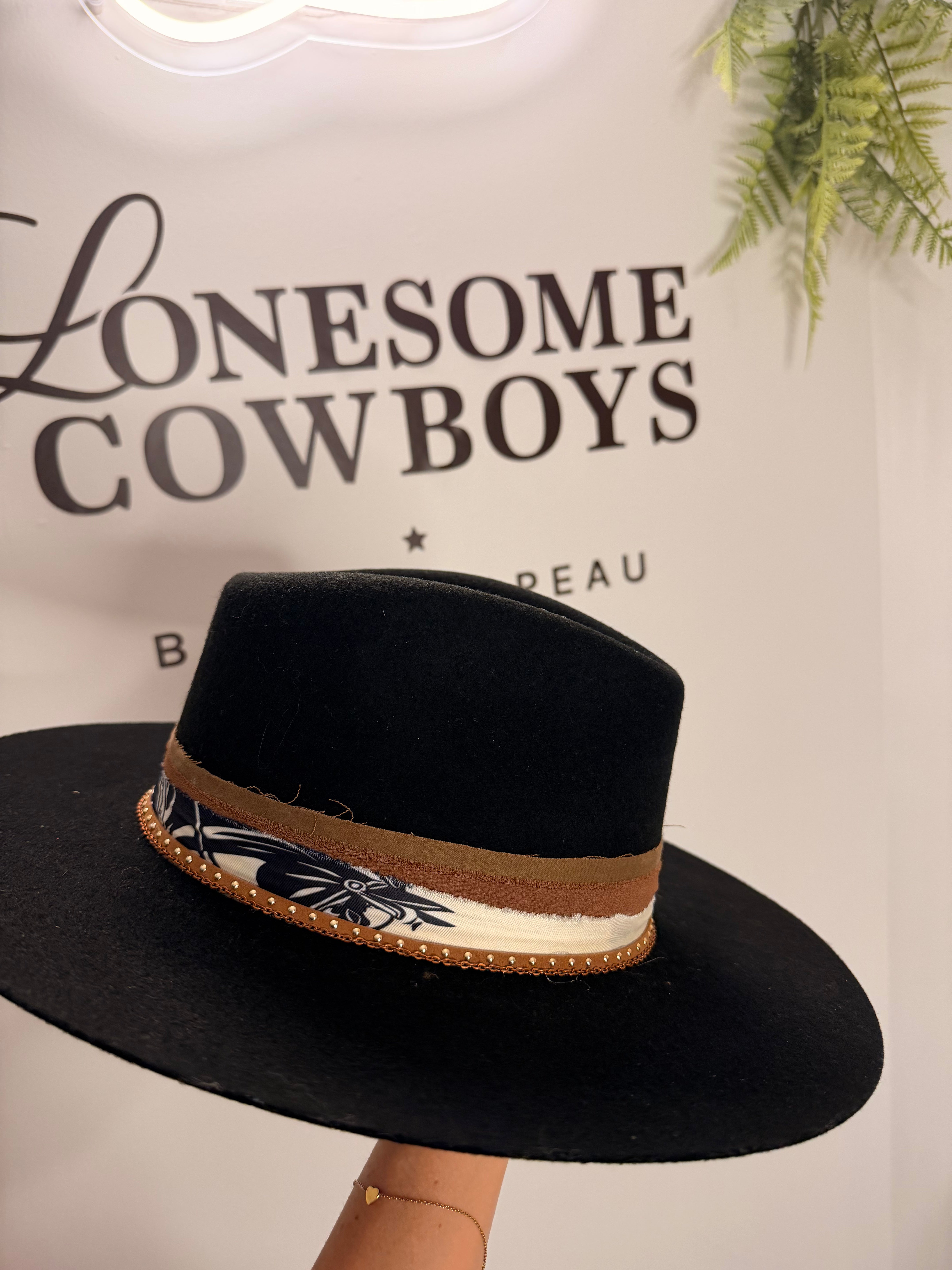 Chapeau Fedora Noir Small (7)