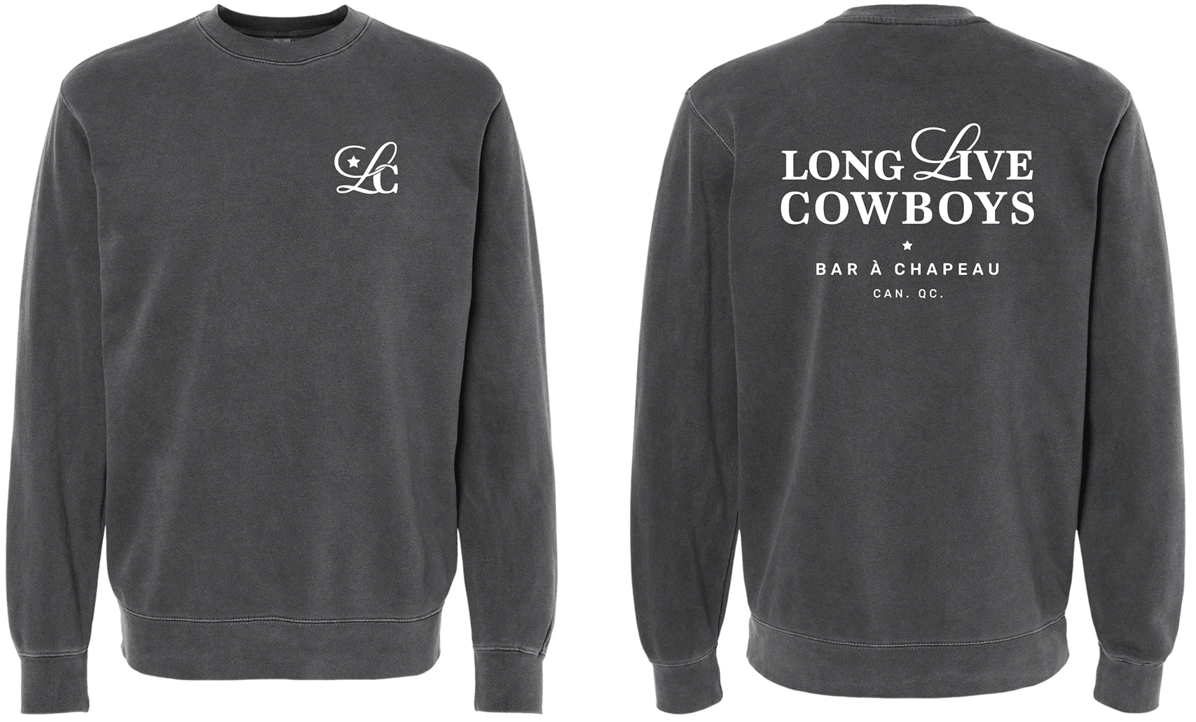 Black/Grey Crewneck