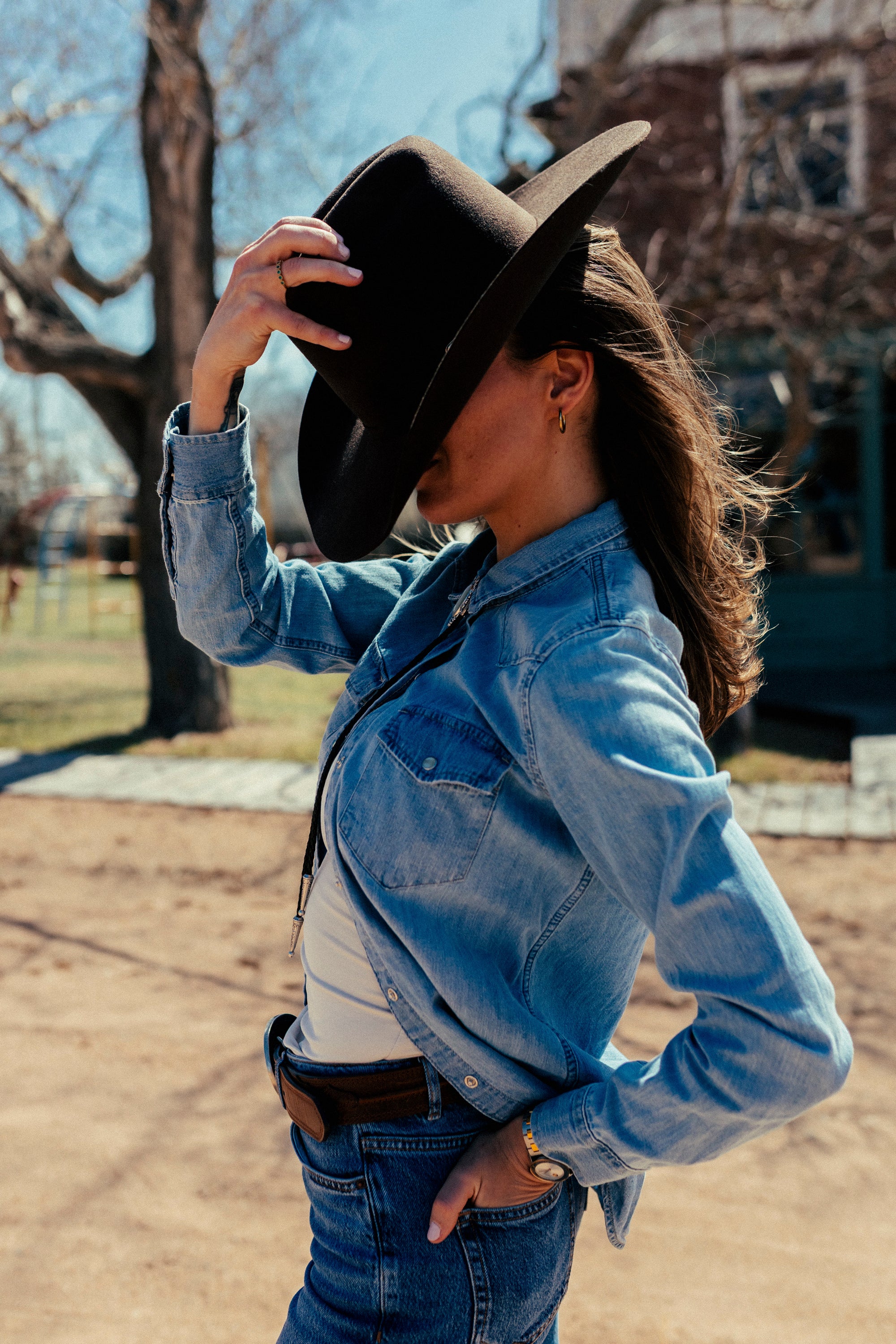 Chapeaux Cowboys Chocolat Laine 20x (sans personnalisation)