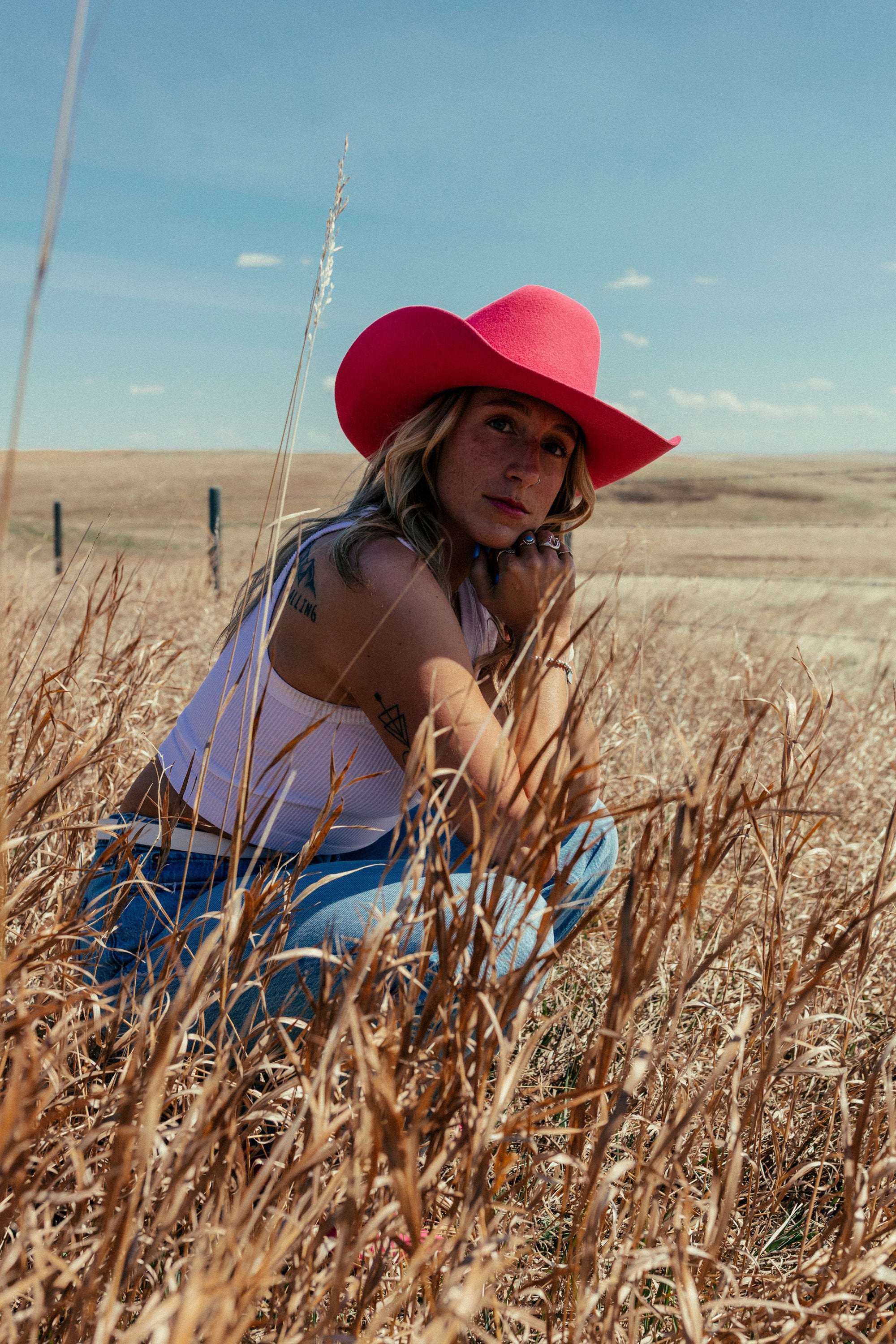 Chapeaux Cowboys Fushia Laine 20x