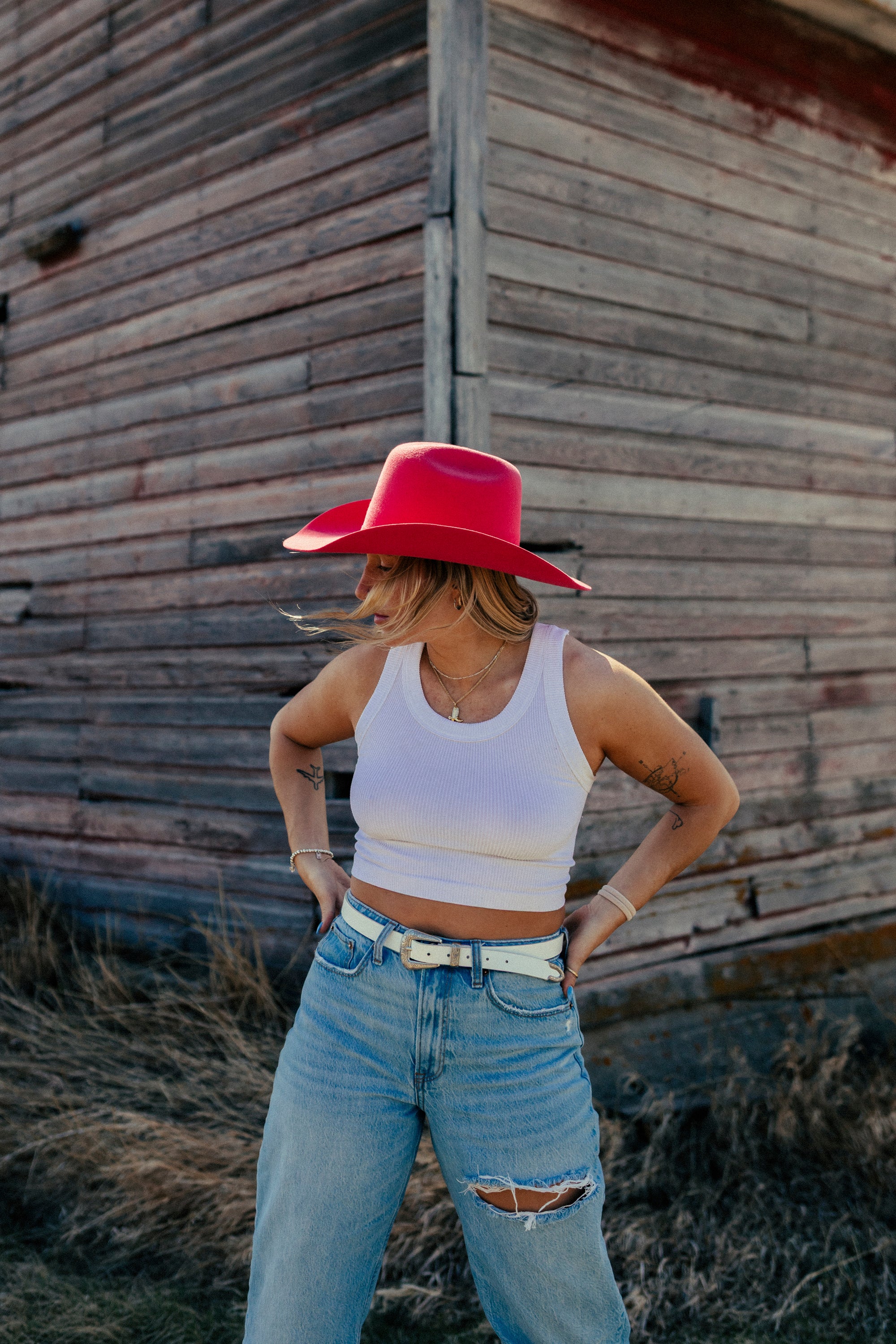 Chapeaux Cowboys Fushia Laine 20x